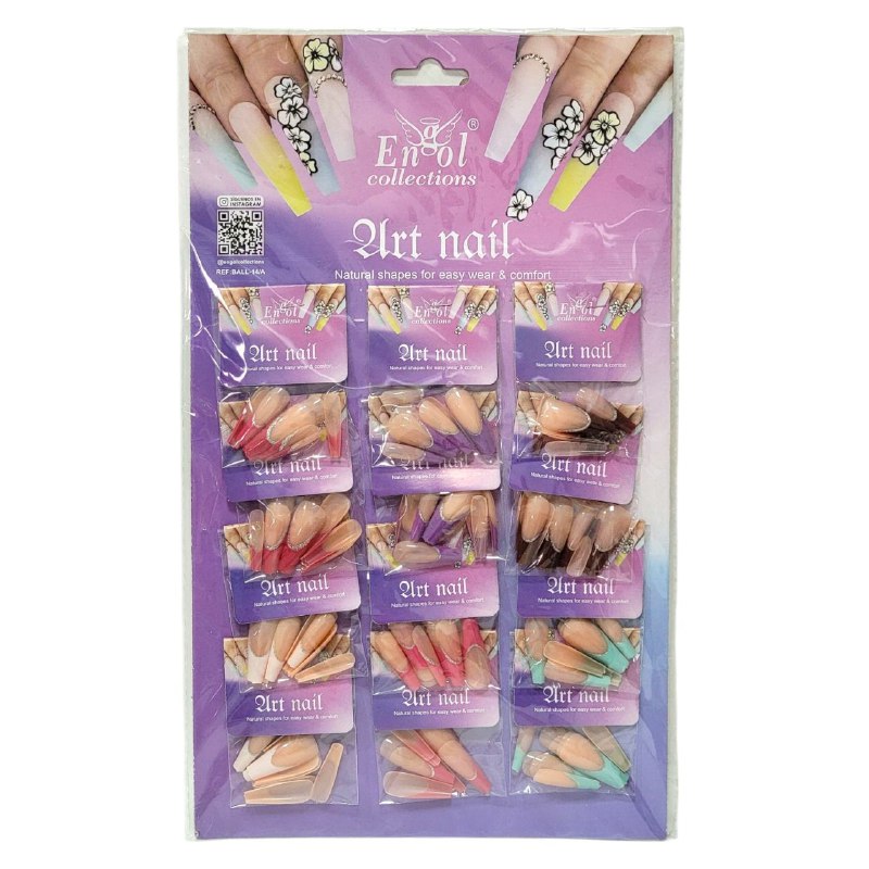UÑAS POSTIZAS PARA UN SOLO USO ENGOL COLLECTIONS 12 UÑAS CADA SOBRE