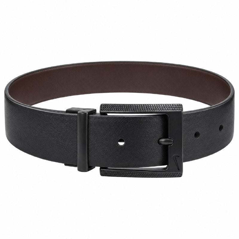 FAJA ORIGINAL NIKE REVERSIBLE PARA CABALLERO COLOR NEGRO Y CAFÉ  TALLA M 34-36