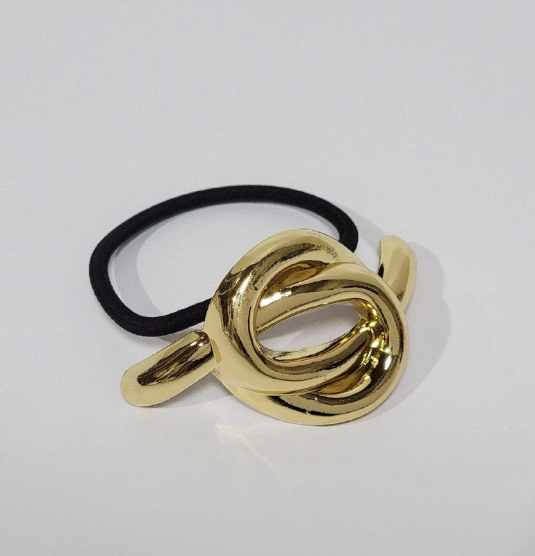 COLA DECORATIVA METALICA PARA EL CABELLO COLOR DORADO VARIOS ESTILOS PONY CUFFS