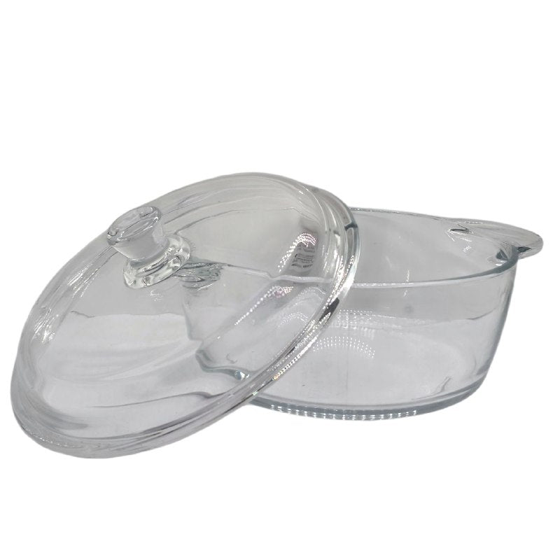 OLLA DE COCINA DE VIDRIO RESISTENTE AL CALOR Y FACIL DE USAR Y LIMPIAR DELI GLASS 1L