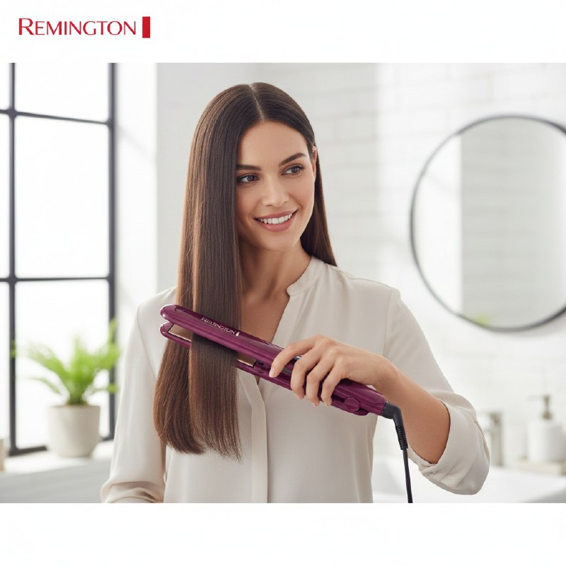 PLANCHA PARA EL CABELLO DE TRIPLE FUSION QUERATINA, ARGAN Y MACADAMIA MAS BRILLO Y MENOS FRIZZ REMINGTON
