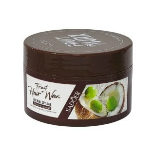CERA PARA EL CABELLO MOLDEQADORA Y FIJADORA DE FRUTAS CON AROMA A OLIVIAS Y COCO SADOER 100G