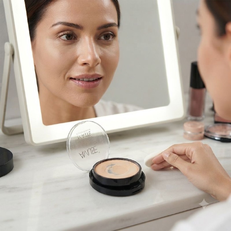 POLVO COMPACTO MATE DE LARGA DURACION AMUSE COSMETICS 10G
