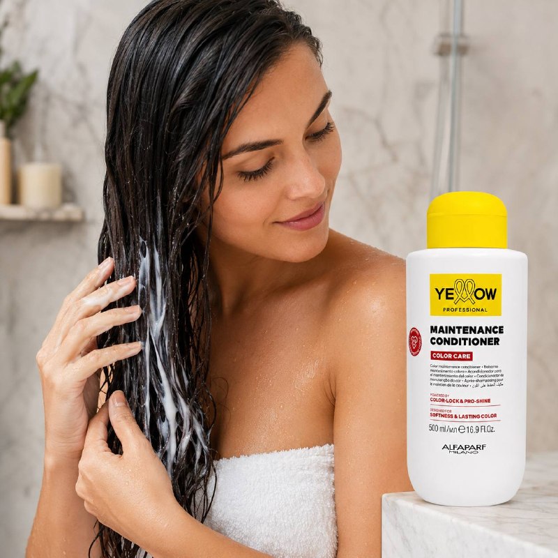 ACONDICIONADOR CUIDADO DE COLOR NUTRICIÓN Y MANTENIMIENTO YELLOW PROFESSIONAL  500ML 1 UND