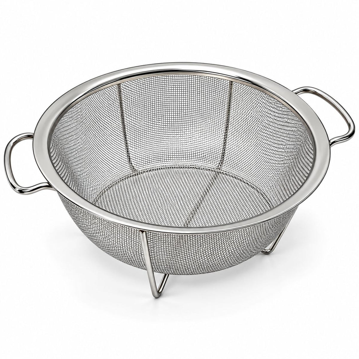 COLADOR DE ACERO INOXIDABLE CON PATAS IDEAL KITCHEN 25.7CM