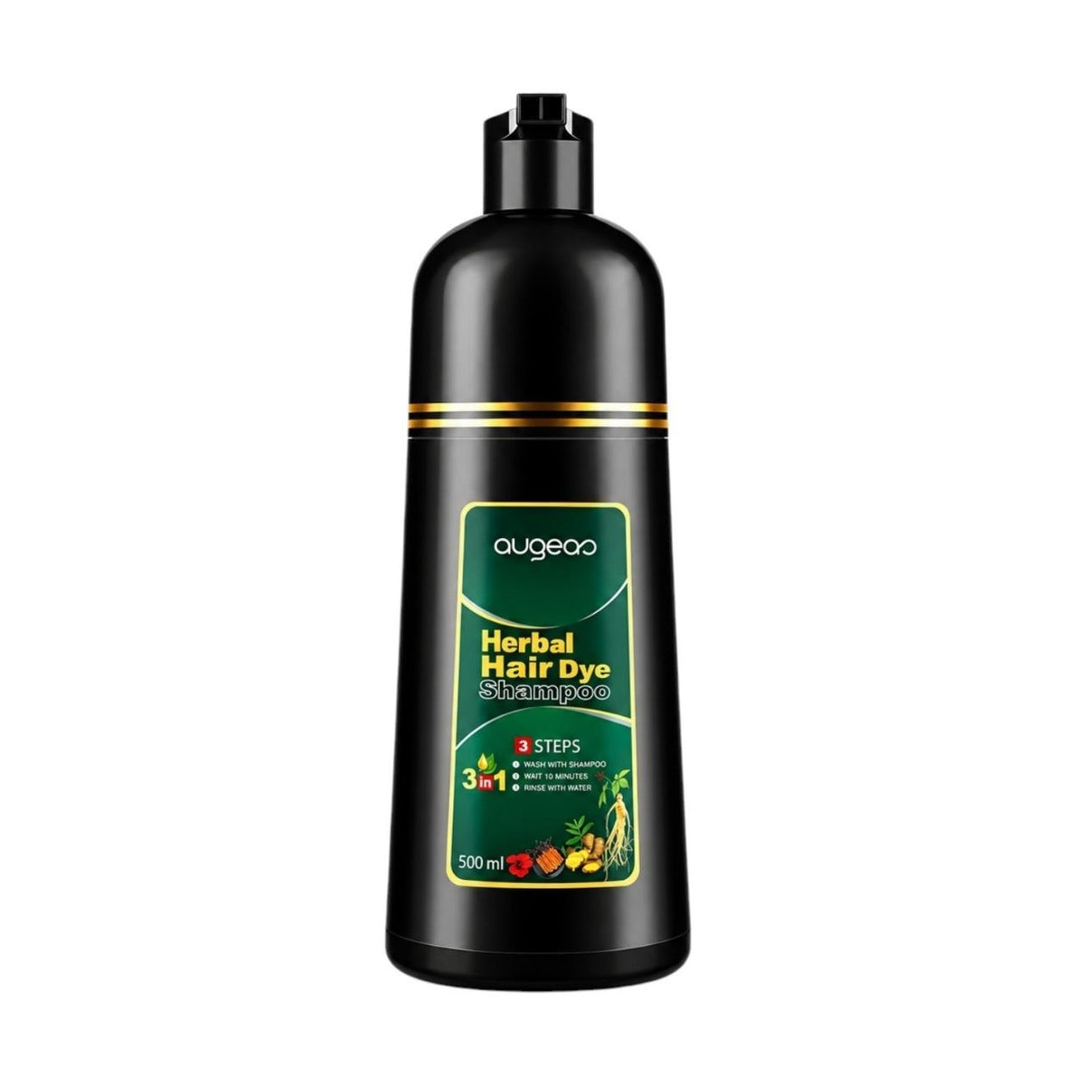 SHAMPOO TINTE PARA EL CABELLO 3 EN 1 AUGEAS HERBAL HAIR PURPLE 500ML