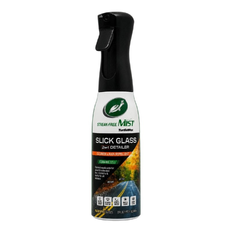 LIMPIADOR DE CARRO PARA CRISTALES QUE ELIMINA GRASA Y REPELE LLUVIA TURTLE WAX 591ML