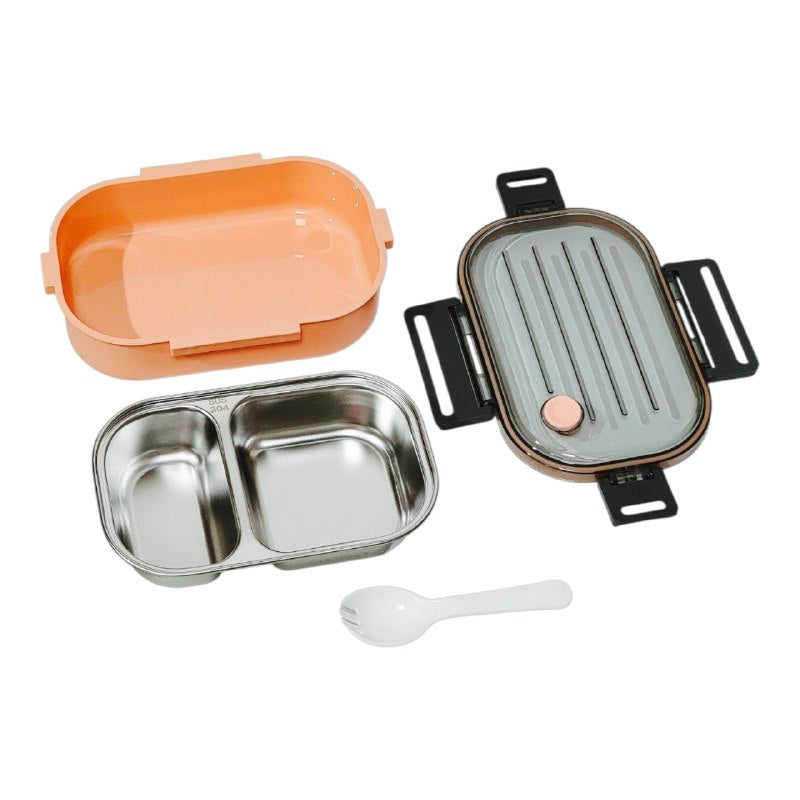 RECIPIENTE PANA PARA ALIMENTOS HERMERICO DE ACERO INOXIDABLE LOTUS 500ML