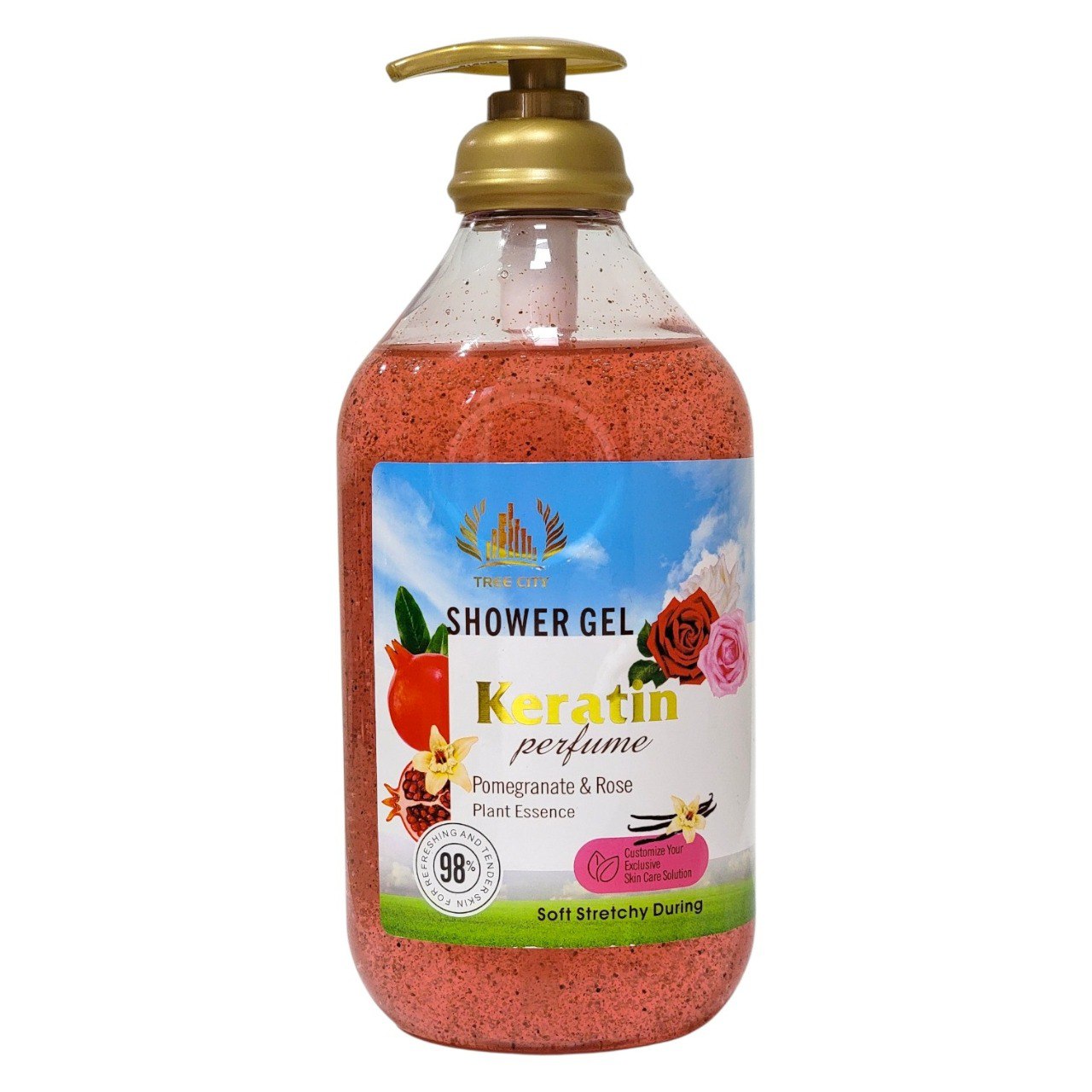 GEL DE DUCHA ANTIOXIDANTE CON ESENCIA DE GRANADA Y ROSA TREE CITY 1000ML