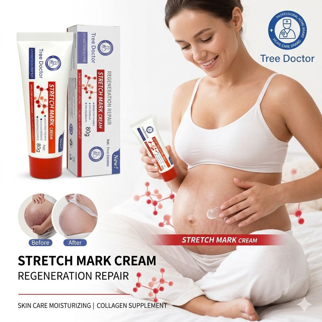 CREMA CORPORAL REPARADORA DE ESTRIAS CON COLAGENO TREE DOCTOR 80G