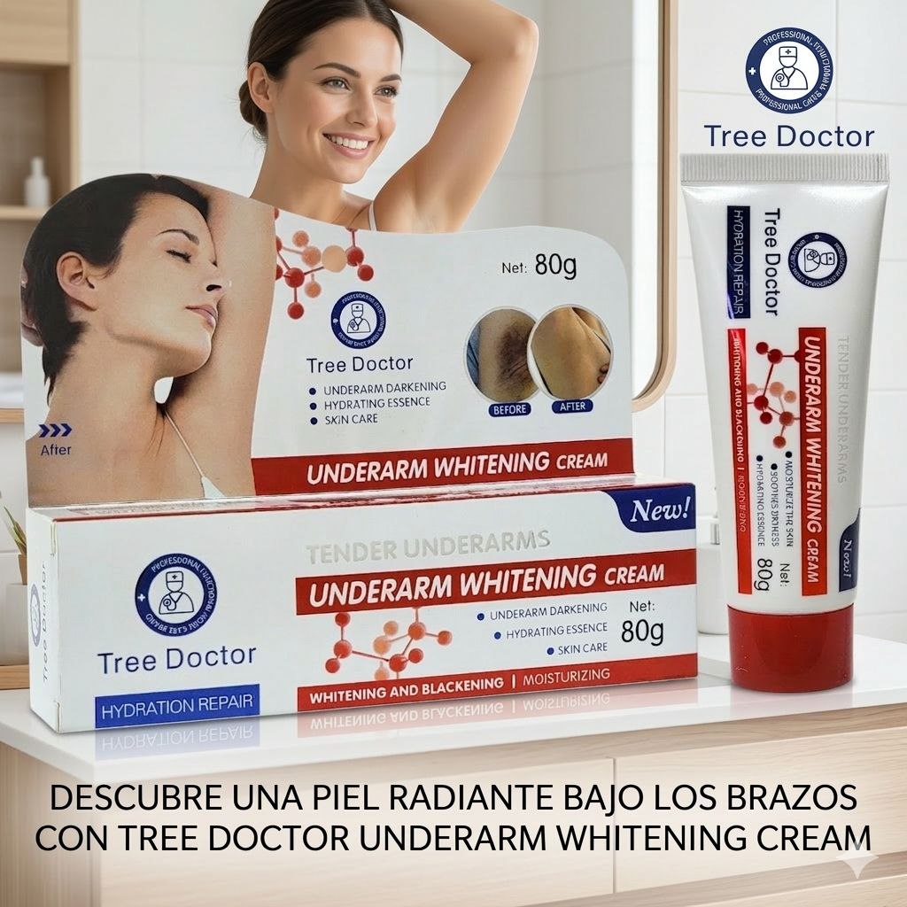 CREMA CORPORAL PARA AXILAS BLANQUEADORA Y REPARADORA TREE DOCTOR 80G