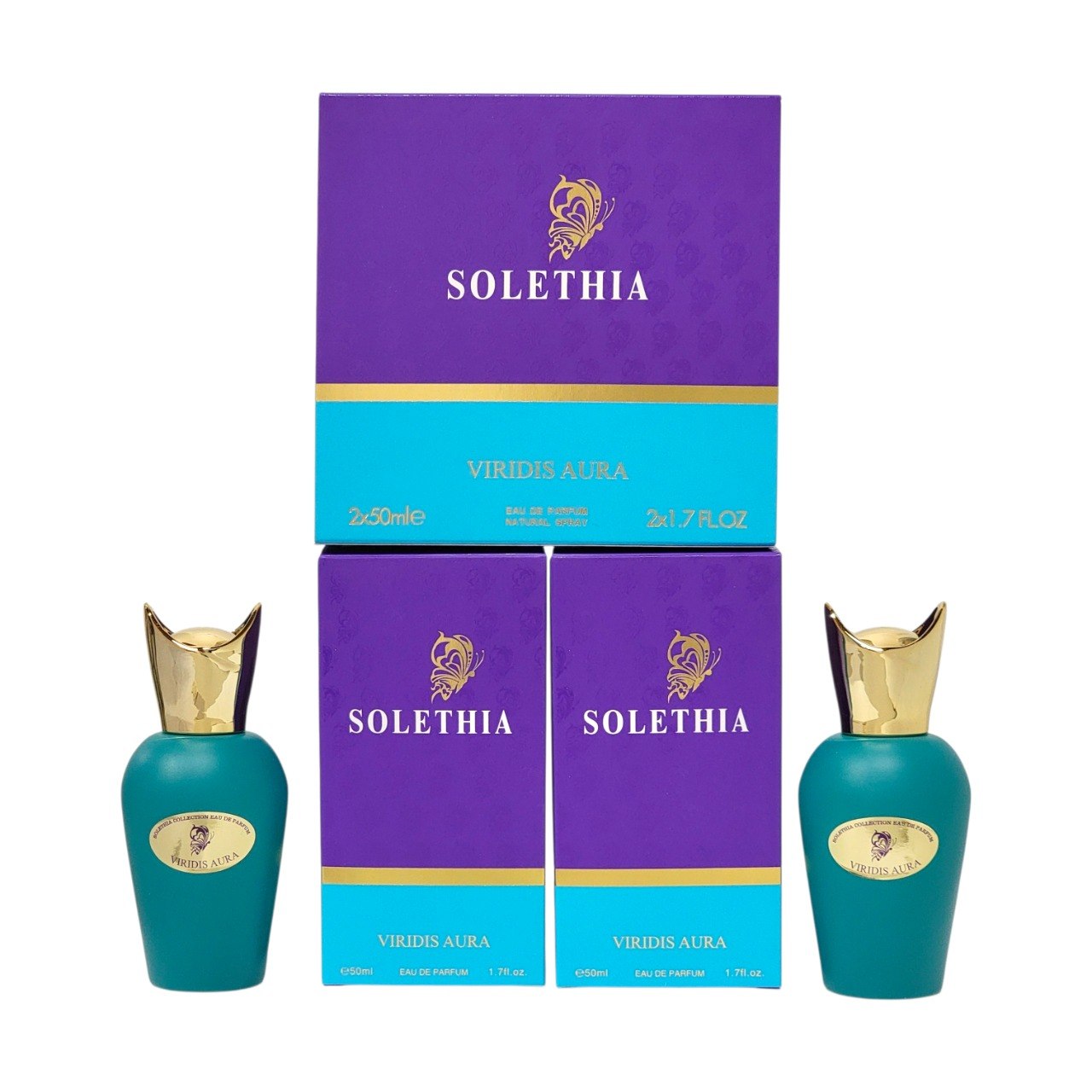 SET SOLETHIA VIRIDIS AURA EDP 50MLX2 (M) (AROMA SIMILAR A SOSPIRO ERBA PURA MAGICA)