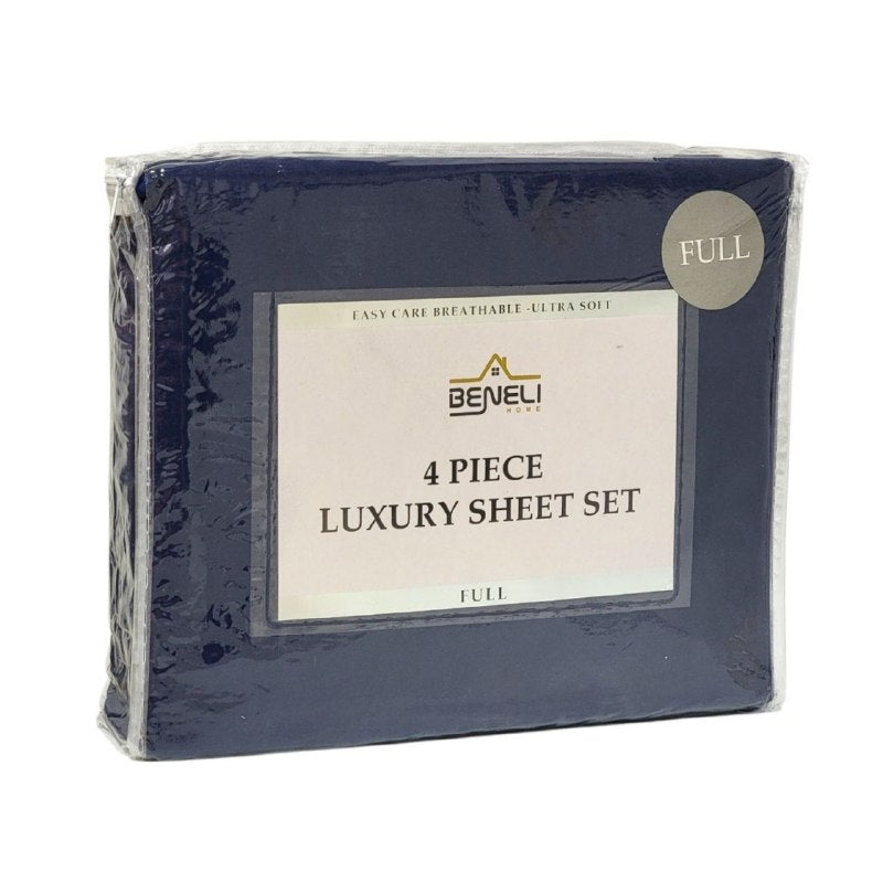 JUEGO DE SABANAS DE LUJO TAMAÑO FULL DE 4PCS BENELI HOME