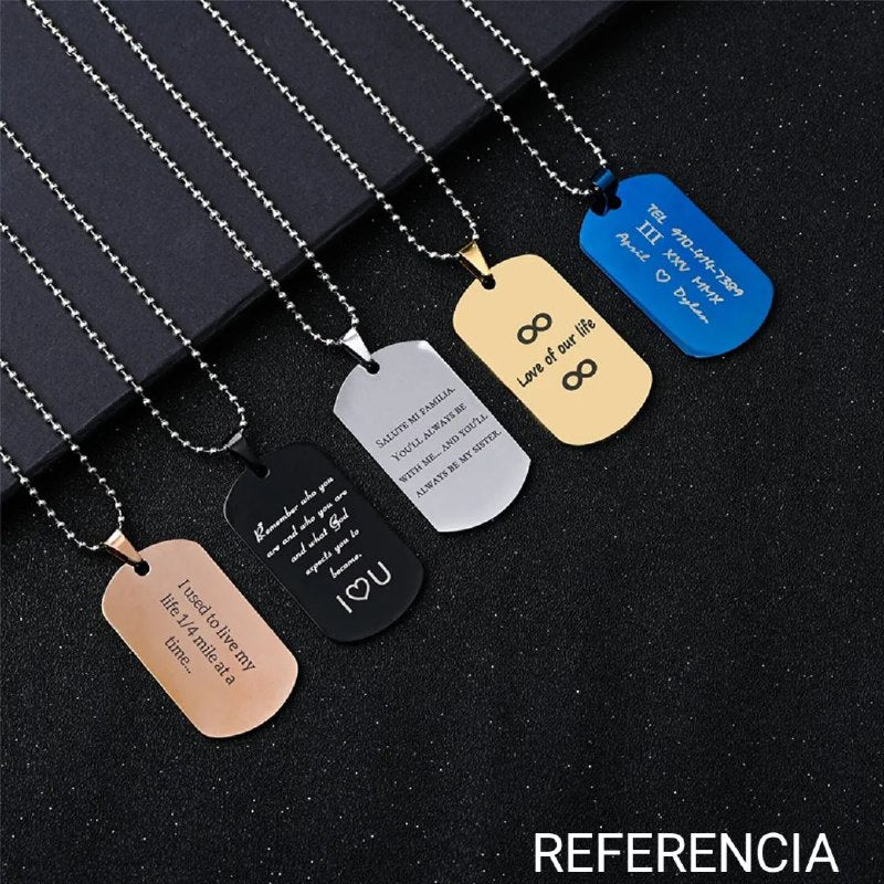 DIJE1525F FORMA PLACA PERSONALIZABLE