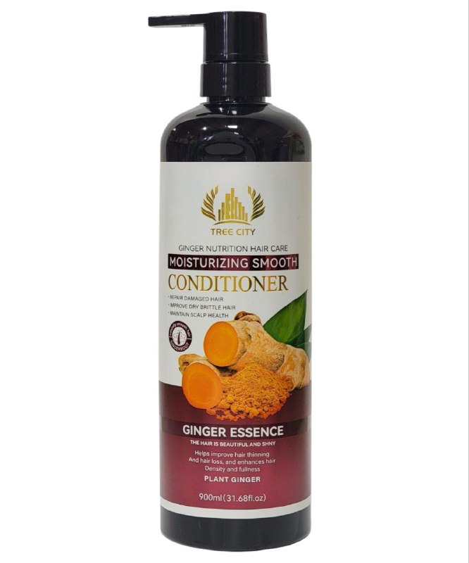 ACONDICIONADOR DE JENGIBRE ROJO, NUTRE PROFUNDAMENTE EL NUCLEO DEL CABELLO, MEJORA EL CONTORNO DEL CABELLO, PROMUEVE EL CRECIMIENTO DEL CABELLO, REDUCE LAS ROTURAS Y PUNTAS ABIERTAS TREE CITY 900ML