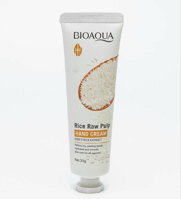 CREMA PARA MANOS HIDRATANTE Y SUAVIZANTE DE PULPA CRUDA DE ARROZ BIOAQUA 30G