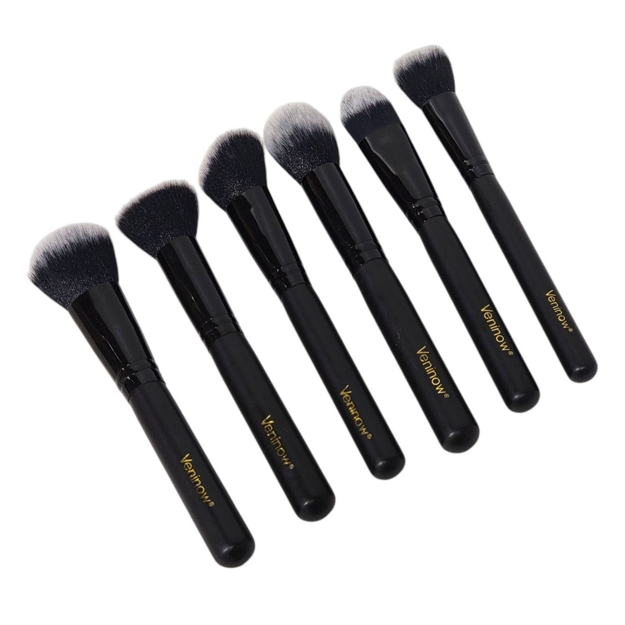 SET DE BROCHAS DE MAQUILLAJE ESTUCHE ORGANIZADOR NEGRO 15 PIEZAS