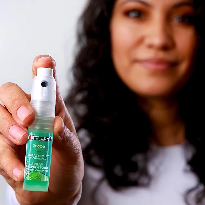 SPRAY BUCAL DE MENTA PARA EL ALIENTO PAQUETE DE 4 CREST 7MLX4