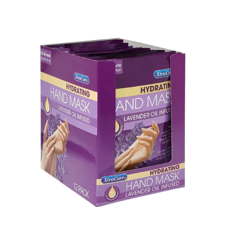 MASCARILLA PARA MANOS HIDRATANTE Y REPARADORA DE ACEITE DE LAVANDA Y KARITE XTRACARE 1 PAR
