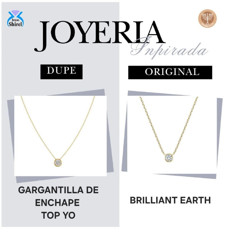 GARGANTILLA DE ENCHAPE PARA DAMA 2CM (M) (DUPE DE BRILLIANT EARTH)