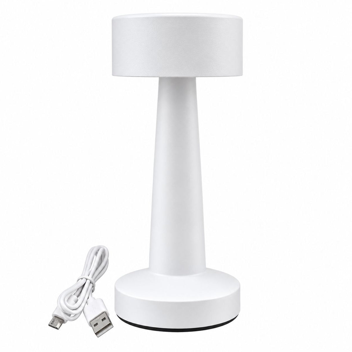 LÁMPARA LED DE MESA CON CONTROL TÁCTIL Y BATERÍA RECARGABLE USB 21CM