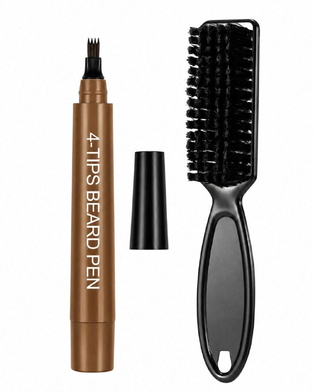 SET DE RELLENADOR DE PRECISIÓN PARA BARBA, BIGOTE Y PATILLAS BUNEE BEARD FILLER PEN KIT