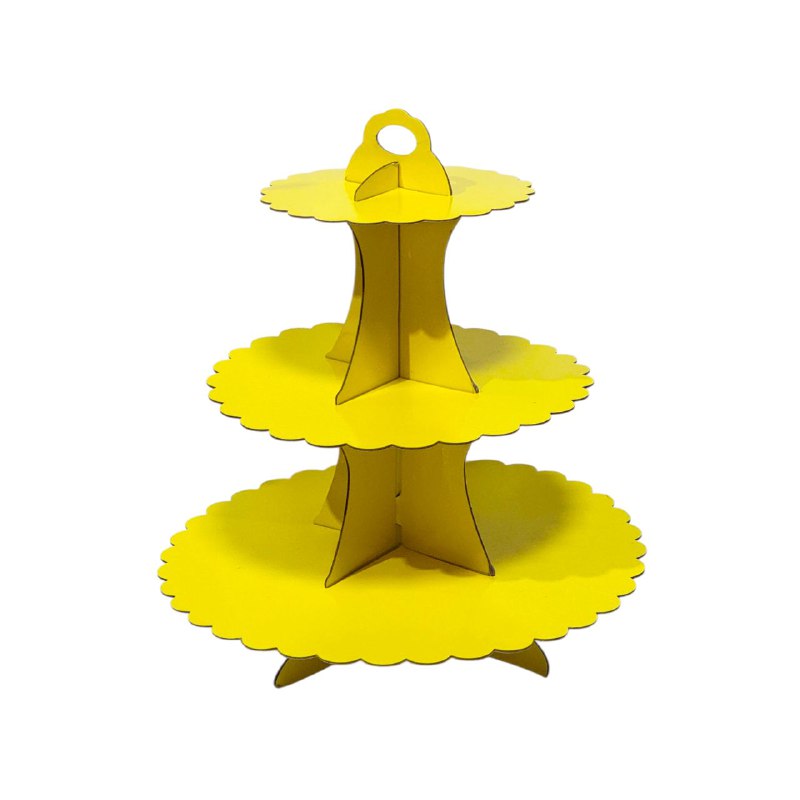 ESTANTE ORGANIZADOR SOPORTE DE CARTON DE 3 NIVELES PARA CUPCAKES, PRESENTACION Y ACABADO PROFESIONAL, FACIL DE MONTAR, SE PLIEGA PARA GUARDARLO