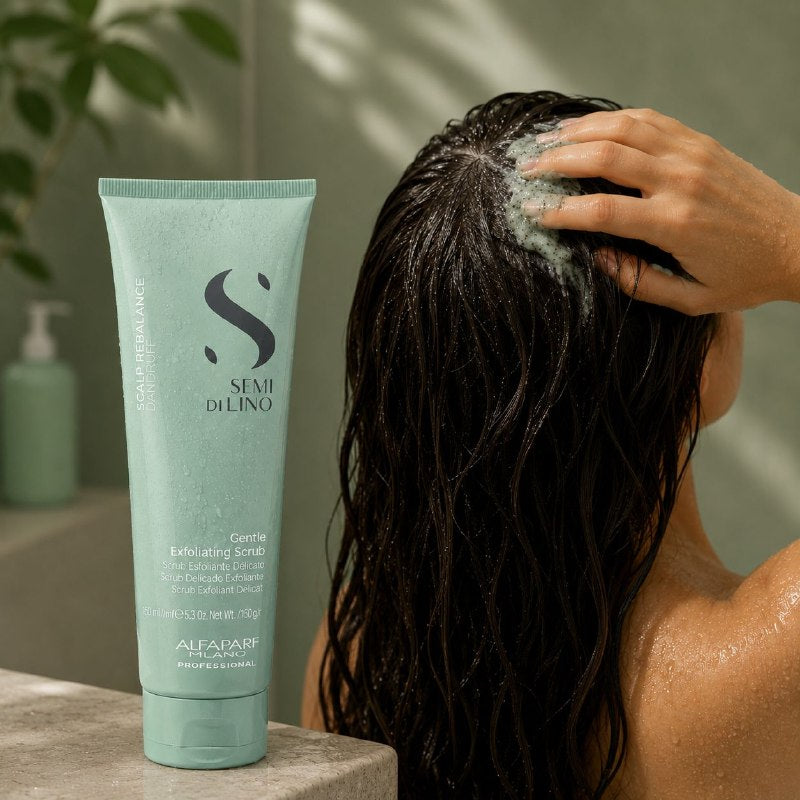 EXFOLIANTE CAPILAR SUAVE PURIFICANTE Y RENOVADOR PARA CABELLO CON CASPA ALFAPARF 150ML