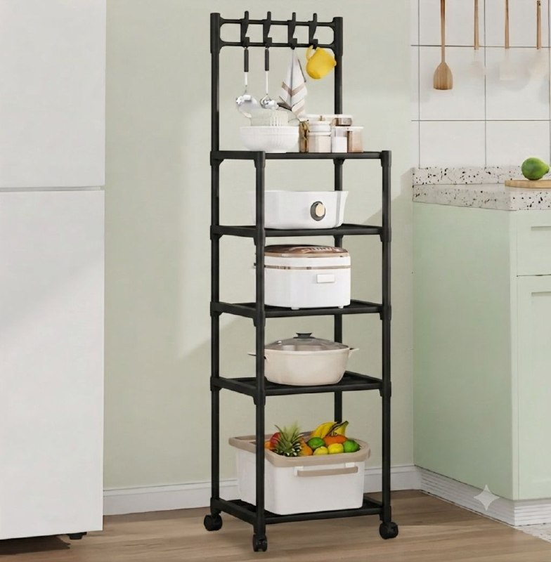 ESTANTE ORGANIZADOR MULTIFUNCIONAL DE 5 NIVELES 152X41X30CM