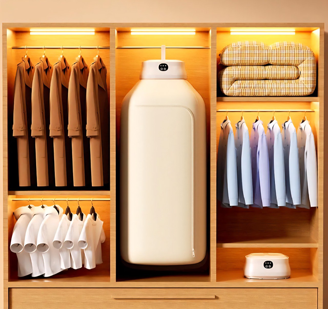 MAQUINA SECADORA DE ROPA PORTATIL DE SACADO RAPIDO, FUNCIONAMIENTO A BAJA FRECUENCIA, 8 ESPACIOS DE 360 GRADOS DE VENTILACION SUPERIOR GANCHO PLEGABLE PORTABLE DRYING MACHINE SH-005PORTABLE DRYING MACHINE SH-005