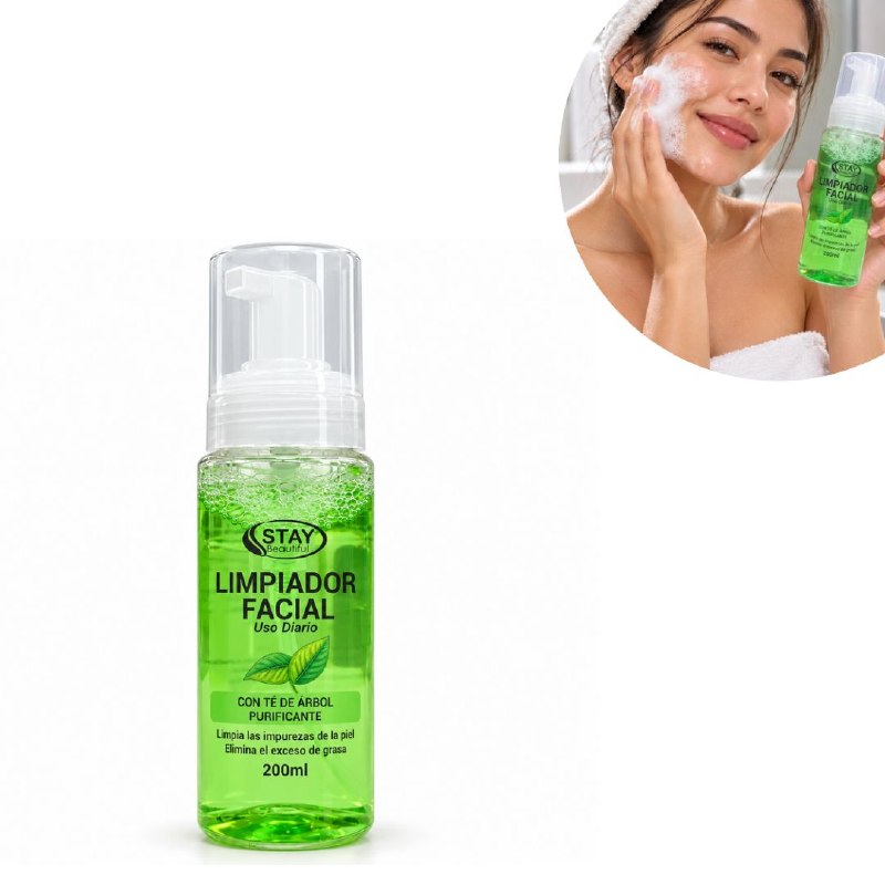 LIMPIADOR FACIAL EN SPRAY PURIFICANTE DE TE DE ARBOL STAY BEAUTIFUL 200ML
