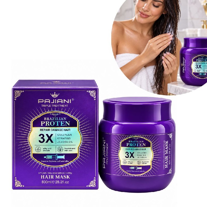 MASCARILLA CAPILAR DE PROTEINA BRASILEÑA INTENSIVA E HIDRATANTE PROFUNDA PAJIANI 800ML