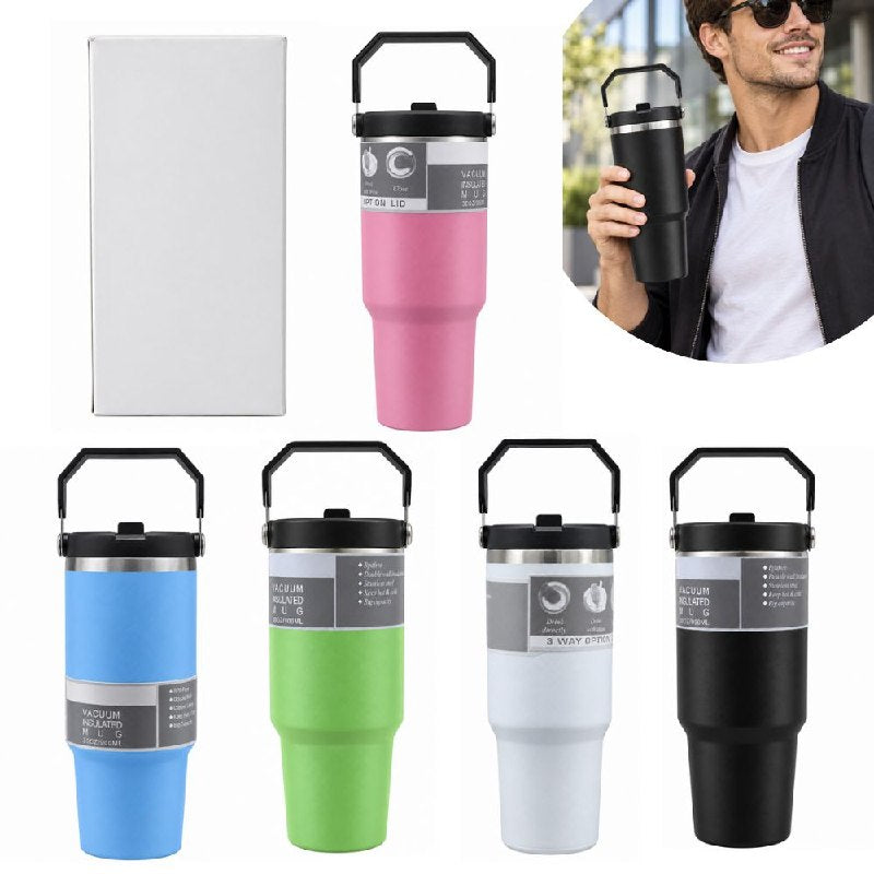 VASO TERMICO CON ASA Y TAPA 30OZ