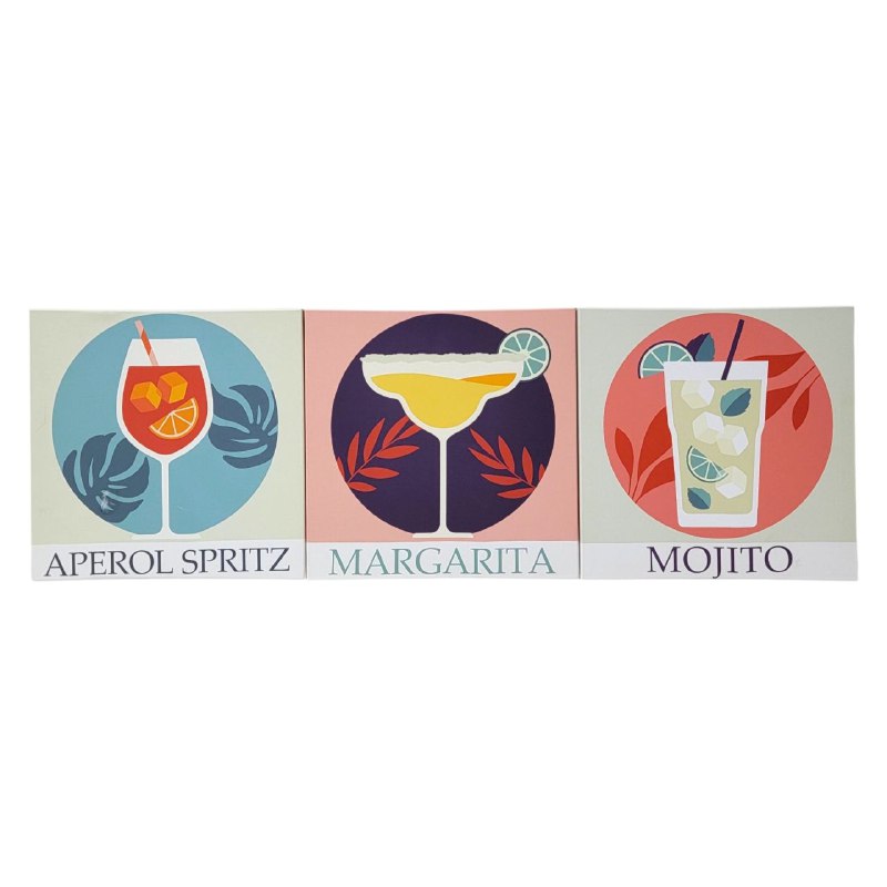 DECORACION CUADRO DECORATIVO PARA PARED SET DE 3 MEDIDA 30X30
