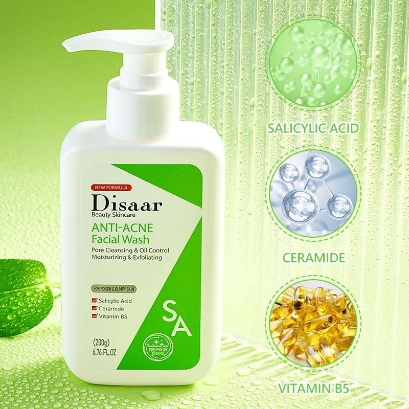JABON FACIAL ANTI ACNE LIMPIEZA DE POROS CONTROL DE GRASA DISAAR 200G