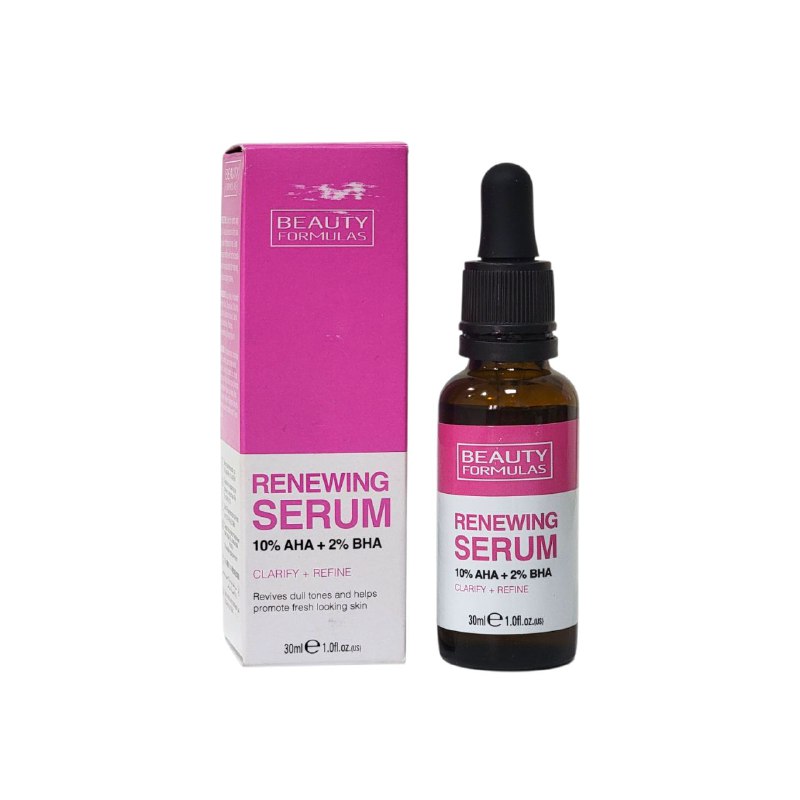 SERUM FACIAL RENOVADOR CON AHA Y BHA BEAUTY FORMULAS 30ML