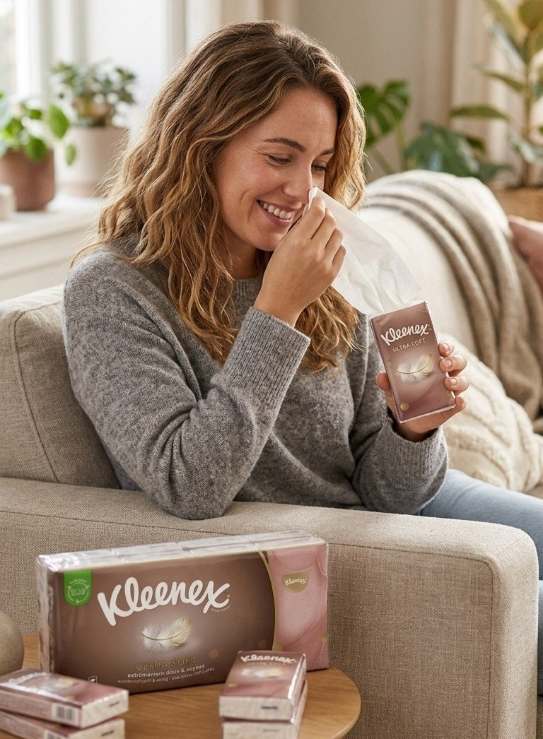 PAÑUELOS FACIALES DESECHABLES DE PAPEL ULTRA SUAVES 12 PAQUETES KLEENEX
