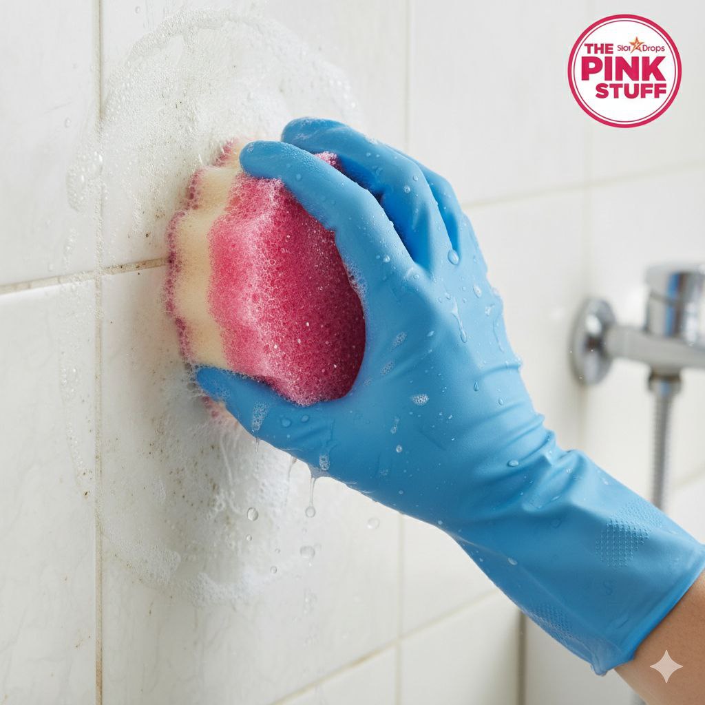 ESPONJA Y ESTROPAJO DE DOBLE CARA THE PINK STUFF 10CM