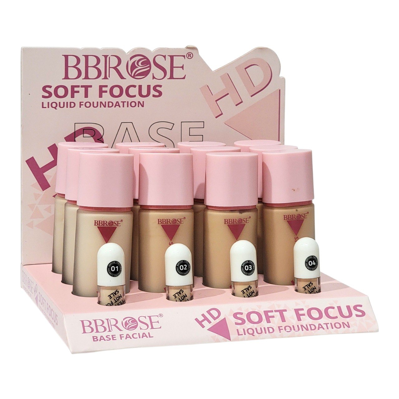 BASE DE MAQUILLAJE LIQUIDA EFECTO DIFUMADOR HD SOFT FOCUS 4 TONOS BBROSE 39G