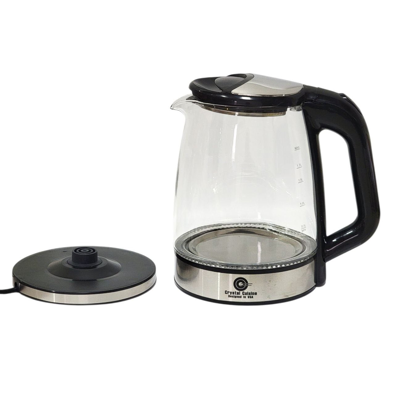 MAQUINA CAFETERA ELECTRICA  DE VIDRIO CC11097 CRYSTAL CUISINE 2L