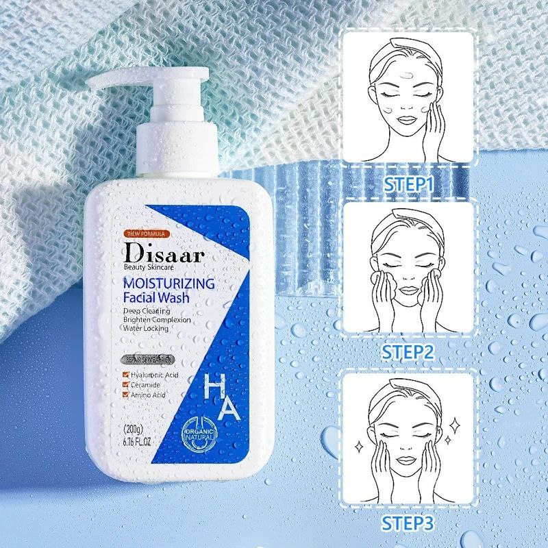 LIMPIADOR FACIAL HIDRATANTE ESPUMOSO DE USO DIARIO DISAAR 200G