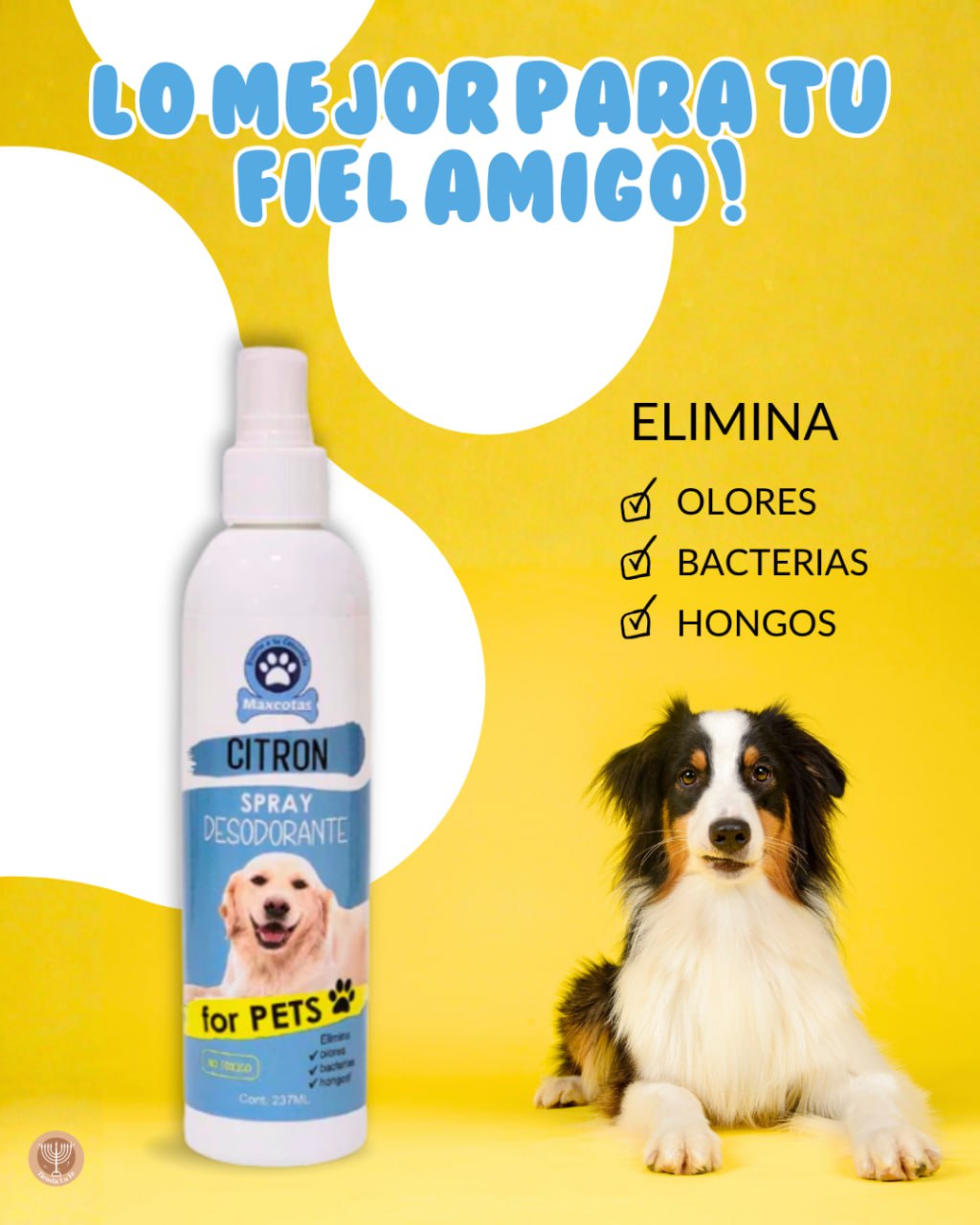 SPRAY DESODORANTE PARA MASCOTAS NO TOXICO DE EUCALIPTO MAXCOTAS 273ML