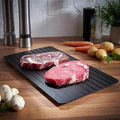 BANDEJA DE ALUMINIO DE DESCONGELACION RAPIDA PARA CARNES Y ALIMENTOS 35.5CMX20.5CM