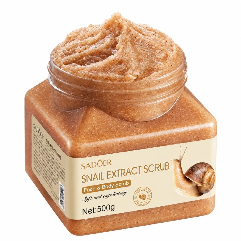EXFOLIANTE FACIAL Y CORPORAL DE REGENERACION E HIDRATACION CON EXTRACTO DE CARACOL SADOER 500G