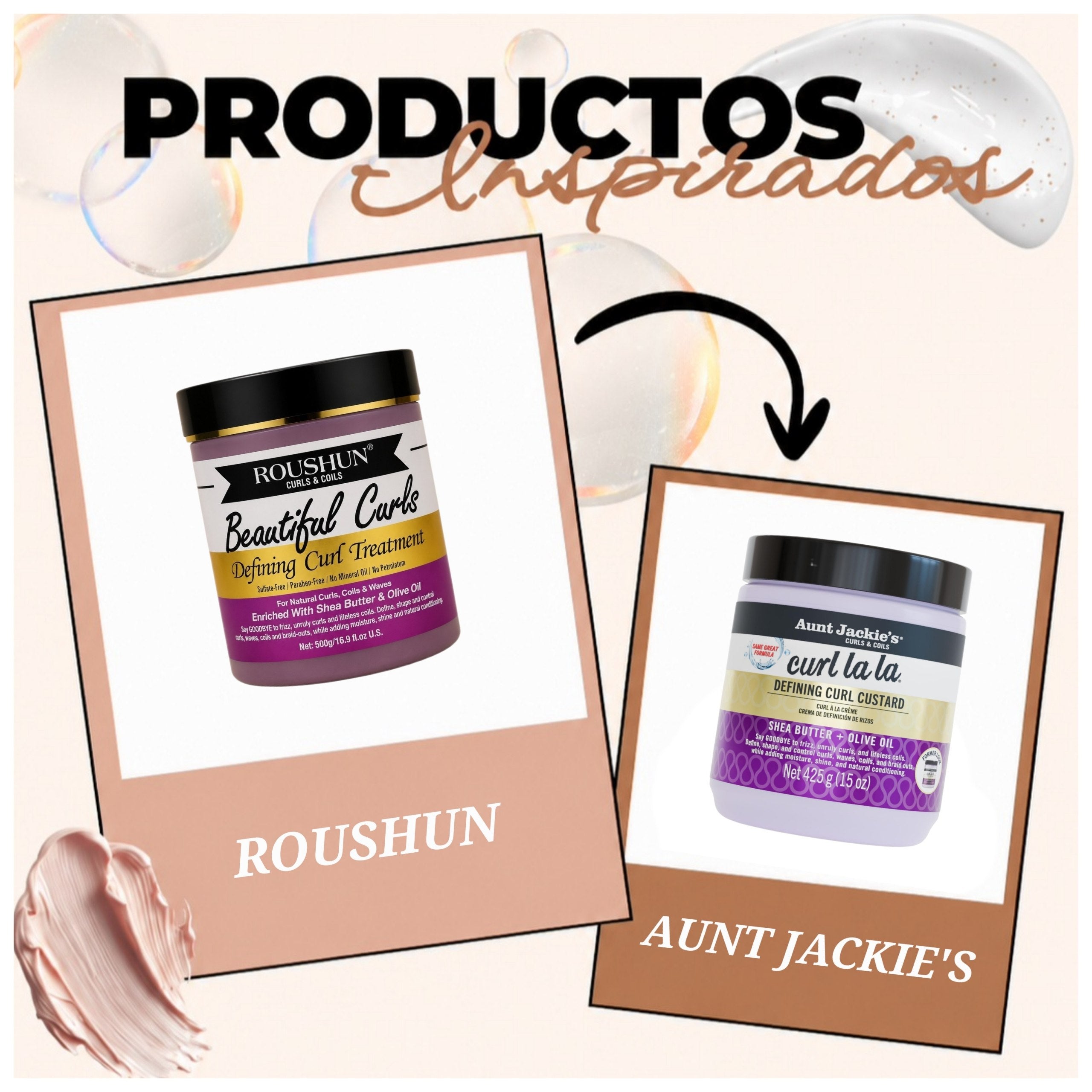TRATAMIENTO CAPILAR PARA REALZAR, DEFINIR Y MANTENER LA FORMA NATURAL DE LOS RIZOS ROUSHUN 500GM