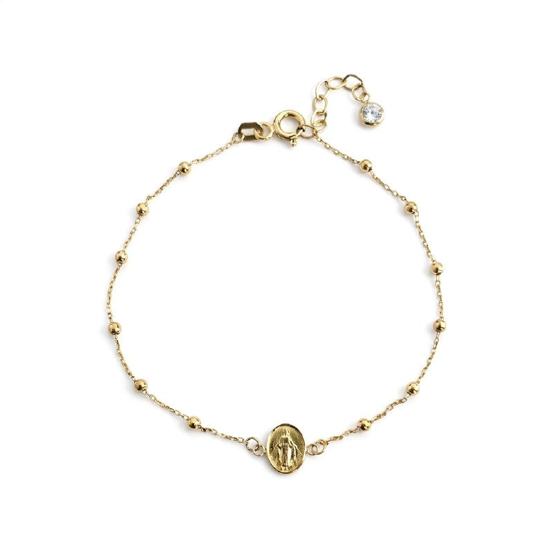 PULSERA DE ORO 10K PARA DAMA 17CM 1.1G