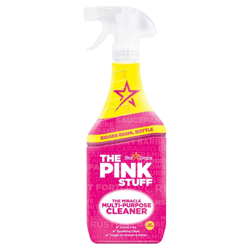 LIMPIADOR EN SPRAY MULTIUSO MILAGROSO THE PINK STUFF STAR DROPS 850ML