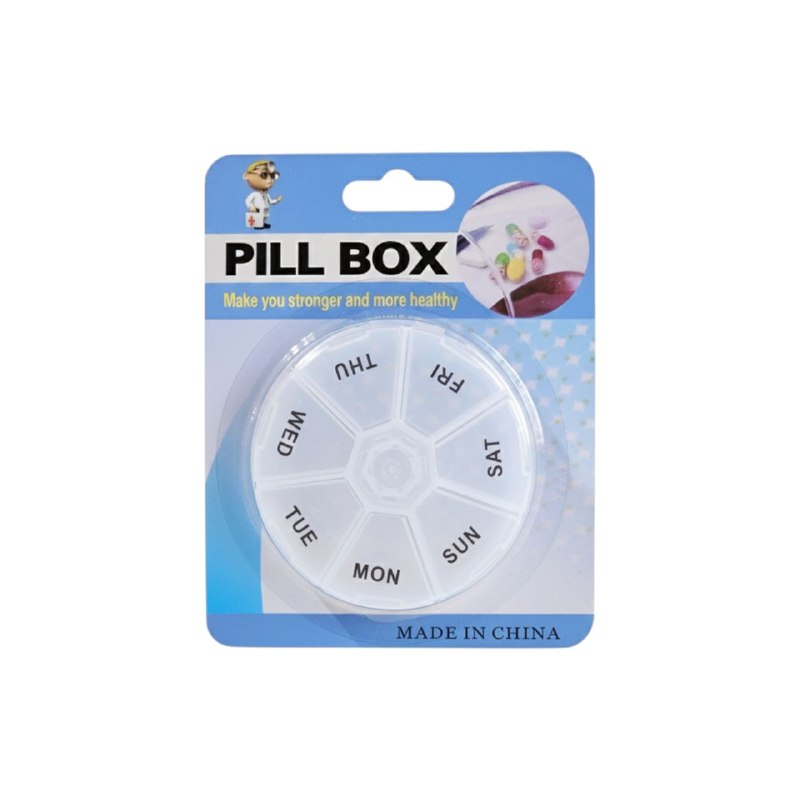 ORGANIZADOR DE PASTILLAS SEMANAL PARA MEDICAMENTOS LIFEART 8CM