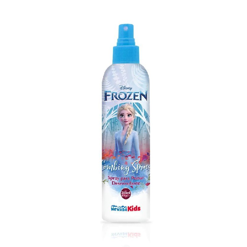 SPRAY PARA PEINAR DESNEREDANTE ENRIQUECIDO CON FRAGANCIA, FACILITA EL PEINADO Y DEJA EL CABELLO SUAVE Y MANEJABLE NEVADA KIDS DISNEY FROZEN 250ML