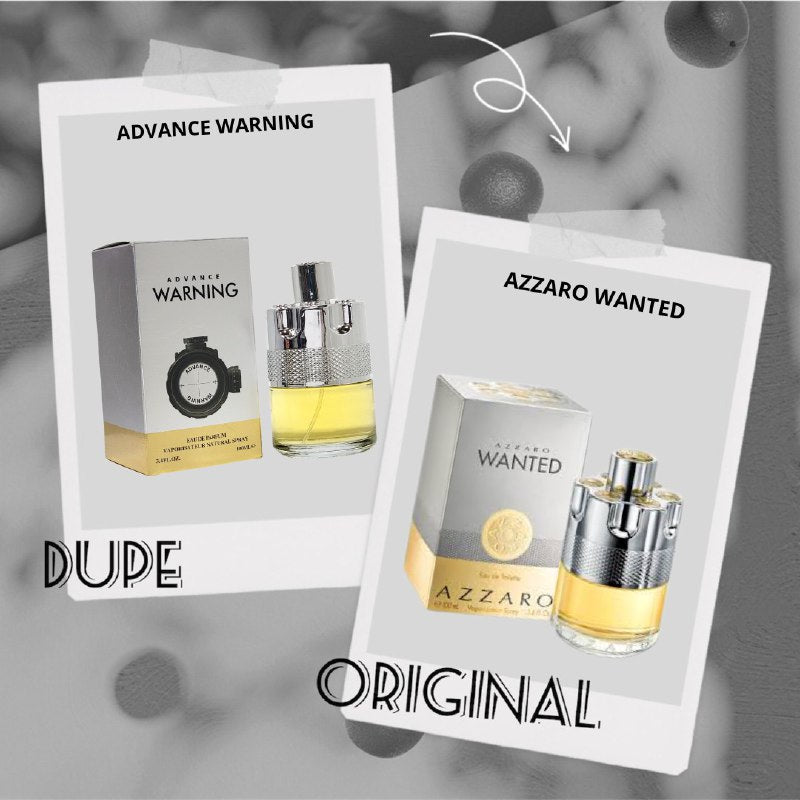 ADVANCE WARNING EDP 100ML (H) (AROMA SIMILAR AZZARO WANTED)
